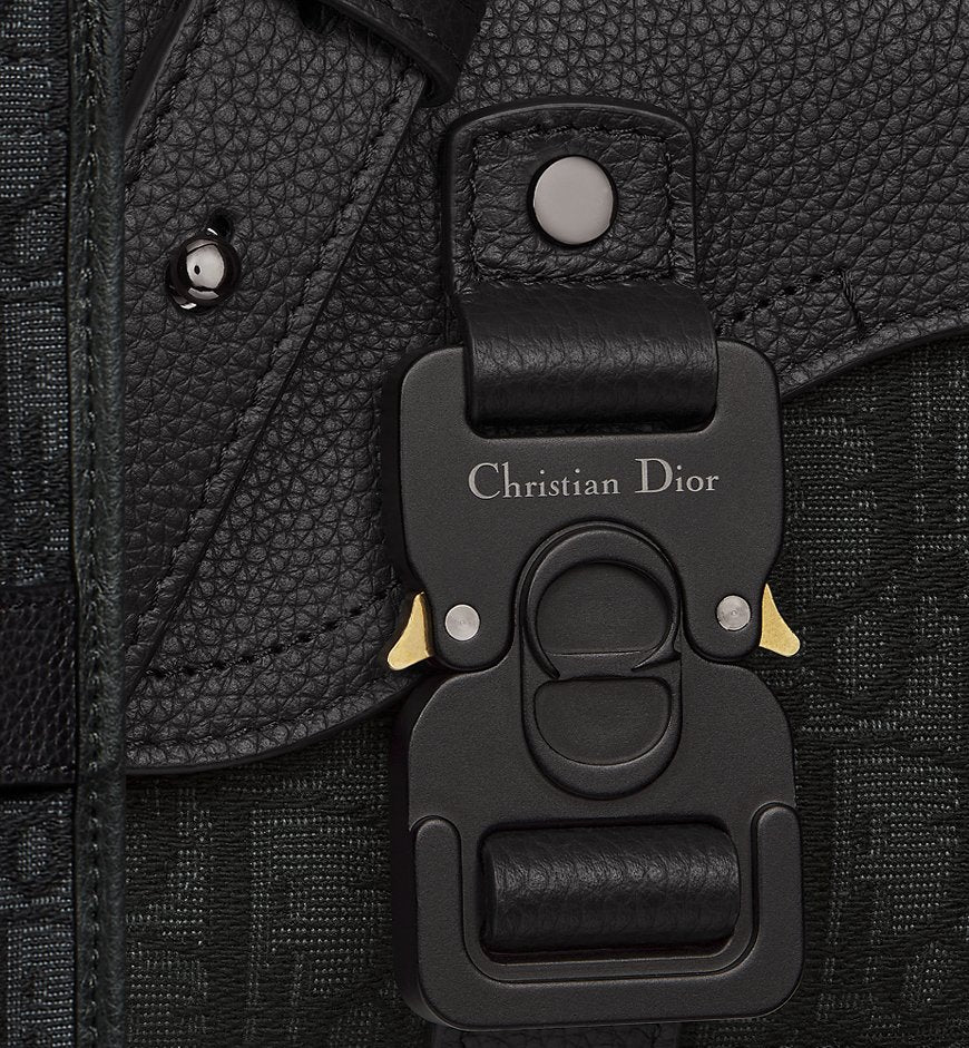 Mini sac Messenger Ă rabat Saddle Noir