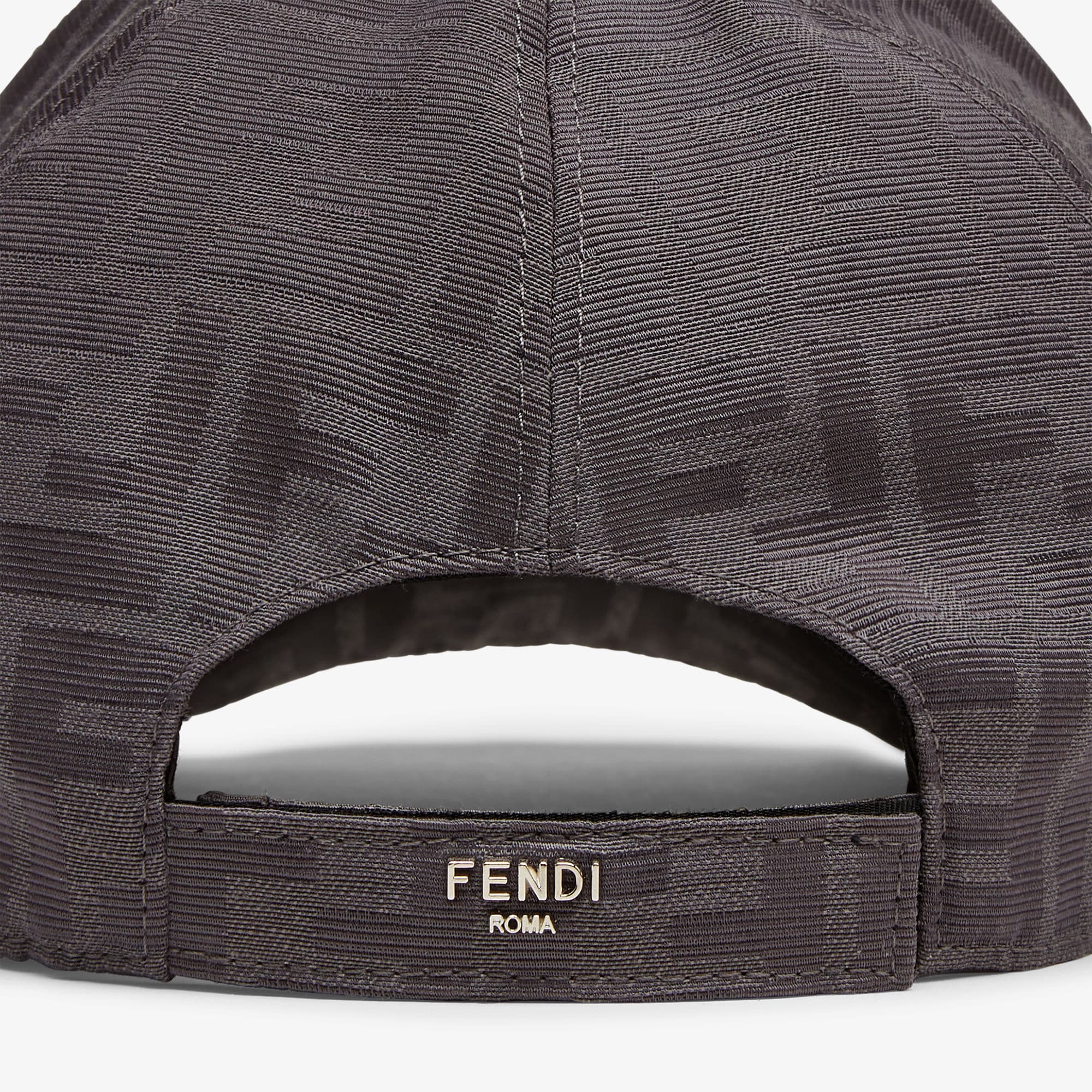 Casquette de baseball en tissu jacquard FF gris
