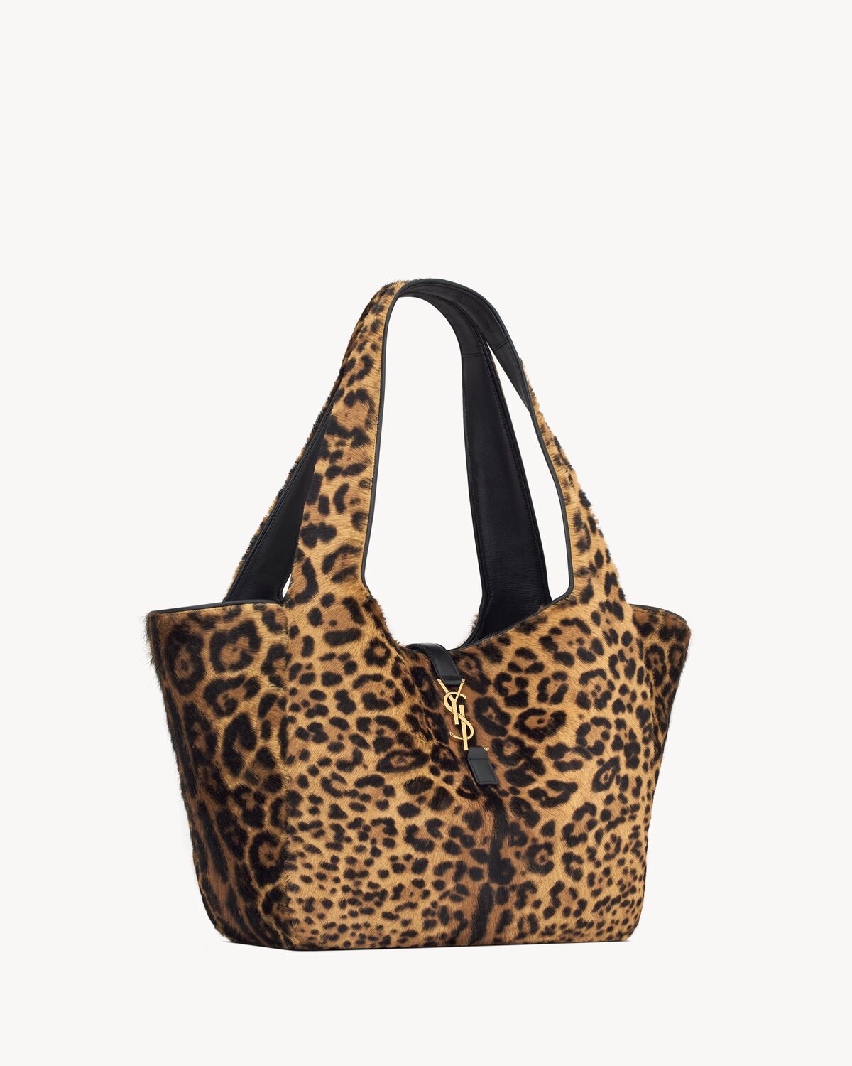 LE 5 Ă 7 BEA EN CUIR EFFET PONY LEOPARD