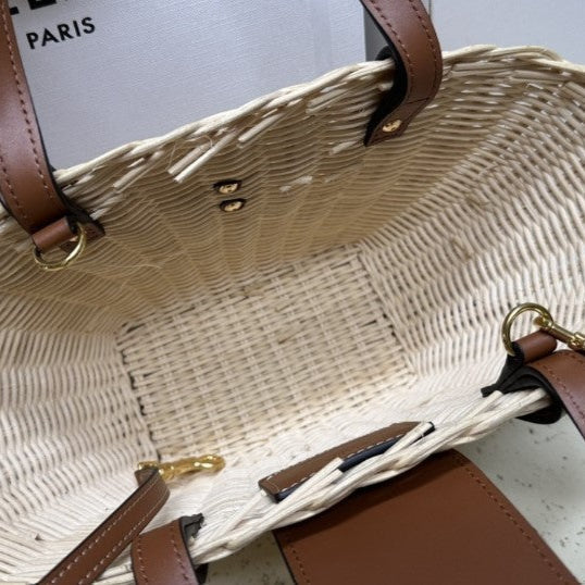 Celine - Classic Panier Teen Couffin Wicker Natural