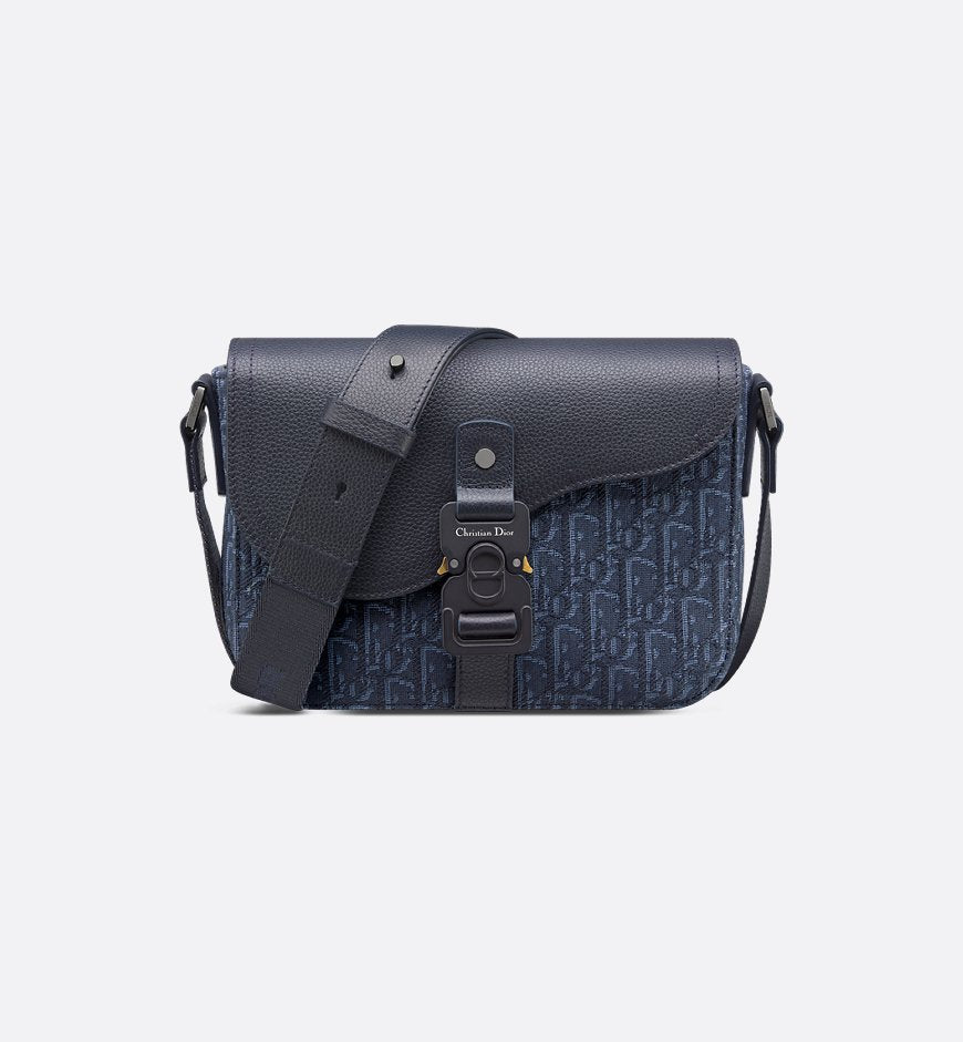 Sac Messenger Ă rabat Saddle Small bleu marine