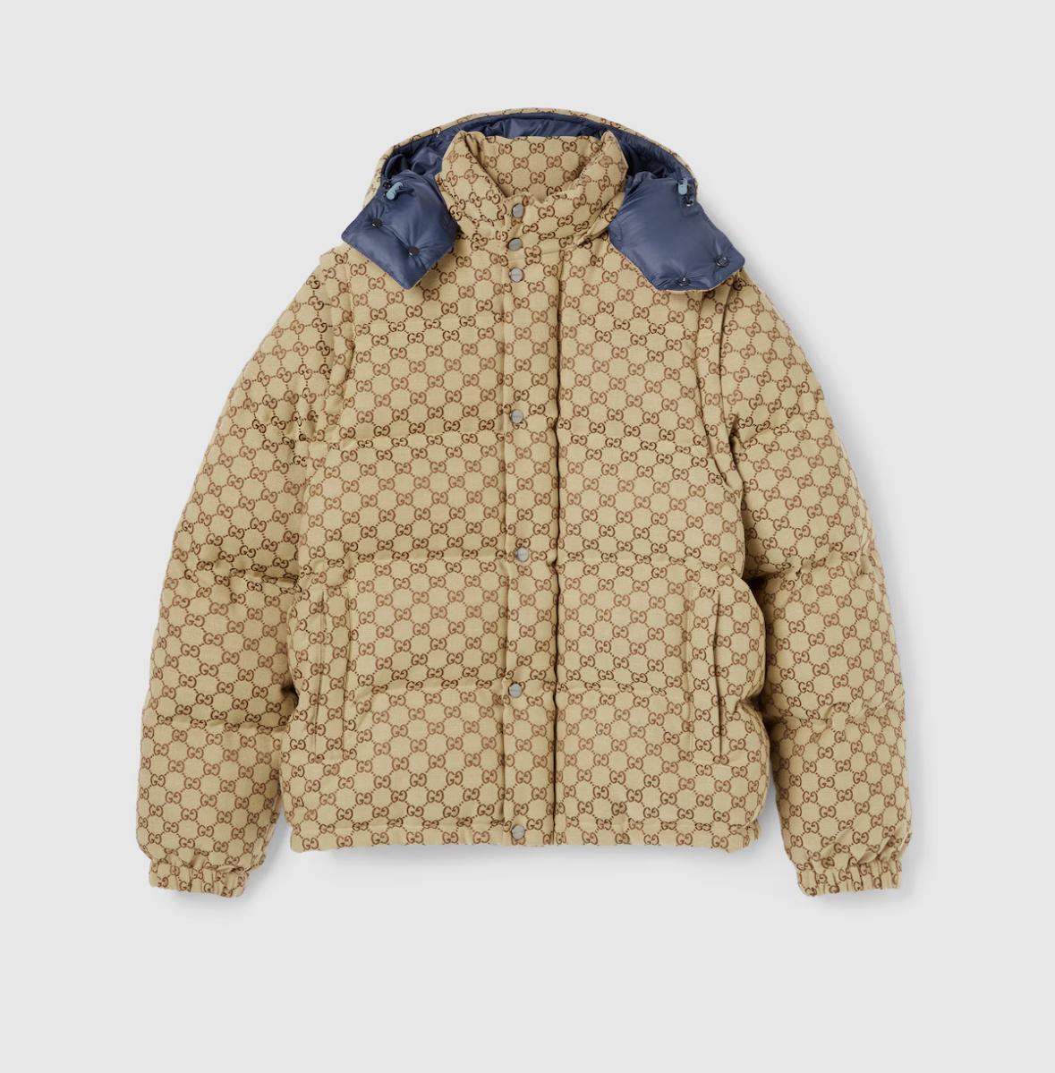 Doudoune en toile GG