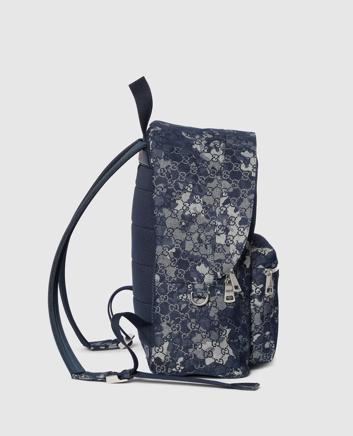 Sac à dos en denim GG grand format