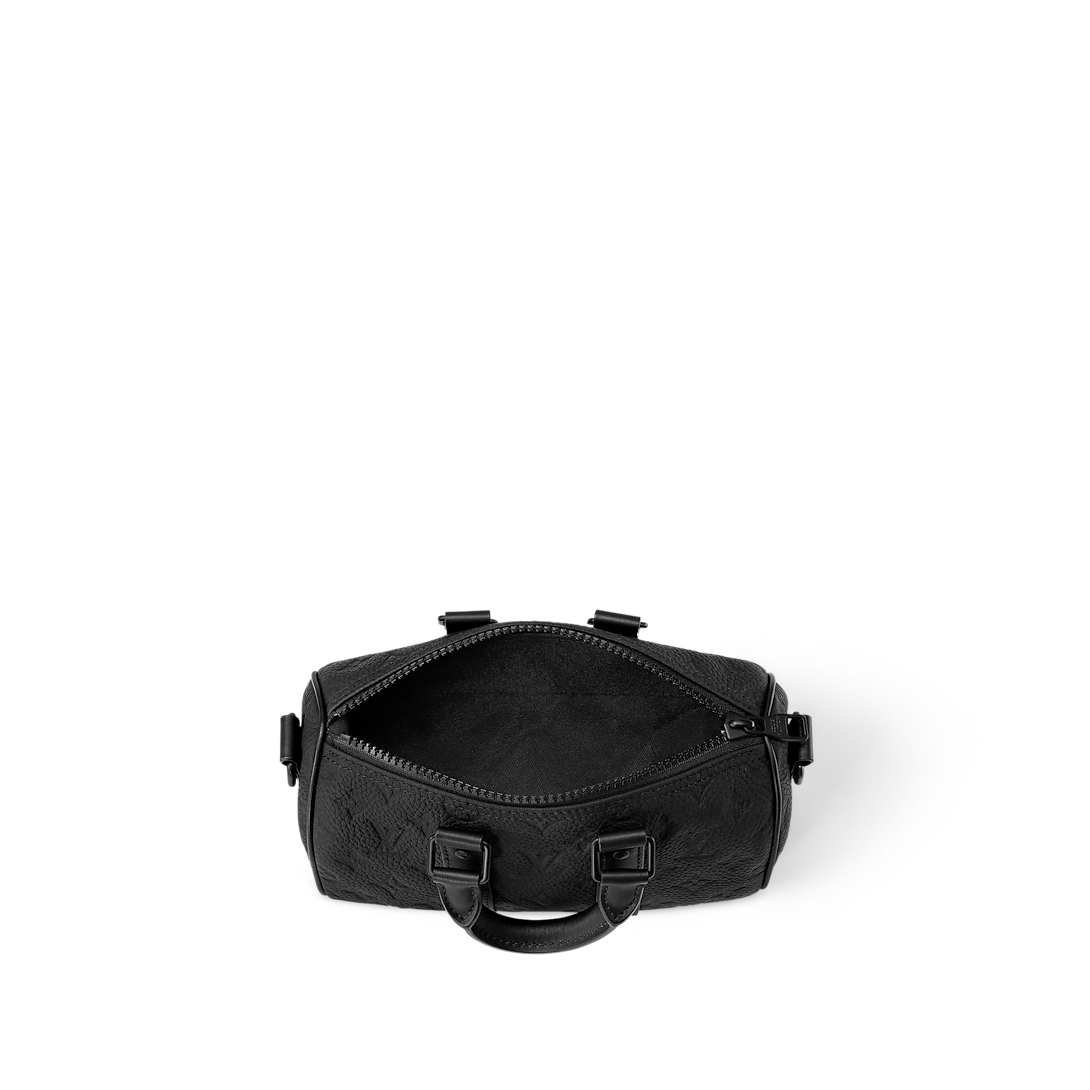 Sac Keepall Bandoulière 25 Noir Cuir