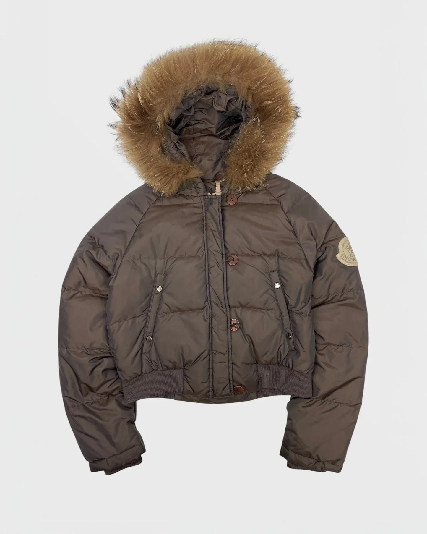Moncler doudoune capuche à fourrure