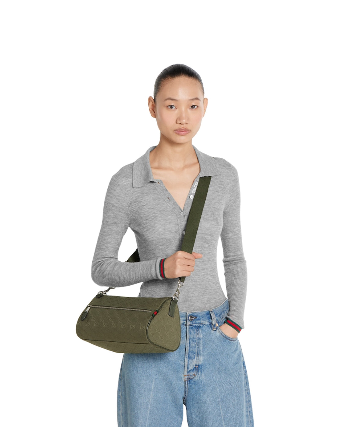 .Sac cylindrique en toile GG petit format