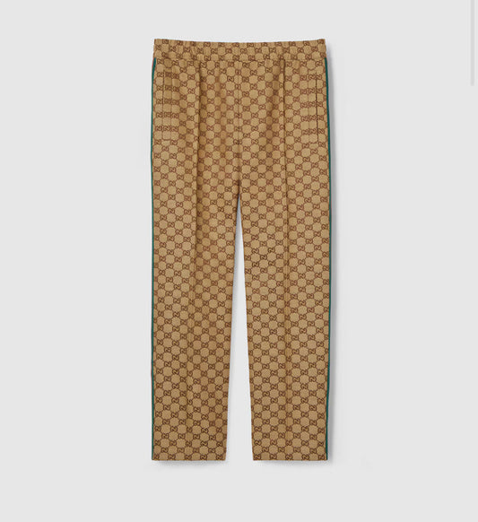 Pantalon de jogging en toile en mélange de lin GG