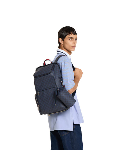 Sac à dos avec détail bande Web moyen format