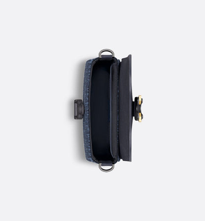 Mini sac Messenger à rabat Saddle Bleu Marine