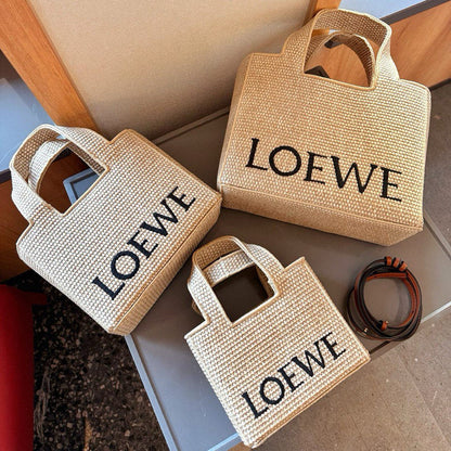 LOEWE - Font Tote Petit en raphia