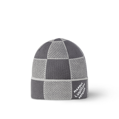 Bonnet et Écharpe Damier Heritage Gris