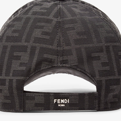 Casquette de baseball en tissu jacquard FF noir