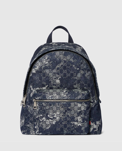 Sac à dos en denim GG grand format