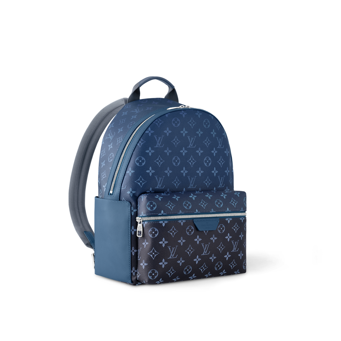 Sac à dos Discovery PM Toile Monogram Bleu et noir