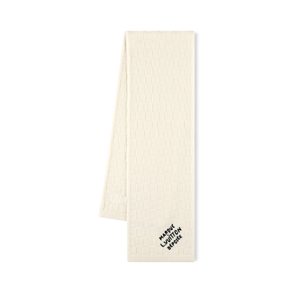Bonnet et Écharpe Écharpe Damier Snug Crème