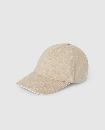 Casquette en denim GG avec détail Mors
