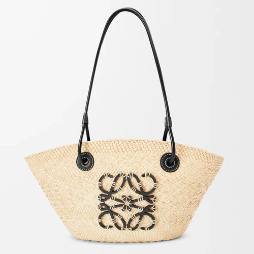 Loewe - Anagram en palmier Iraca et cuir de veau