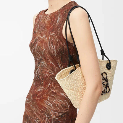 Loewe - Anagram en palmier Iraca et cuir de veau