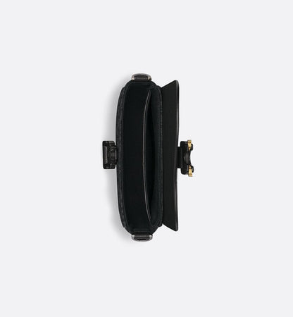Mini sac Messenger à rabat Saddle Noir