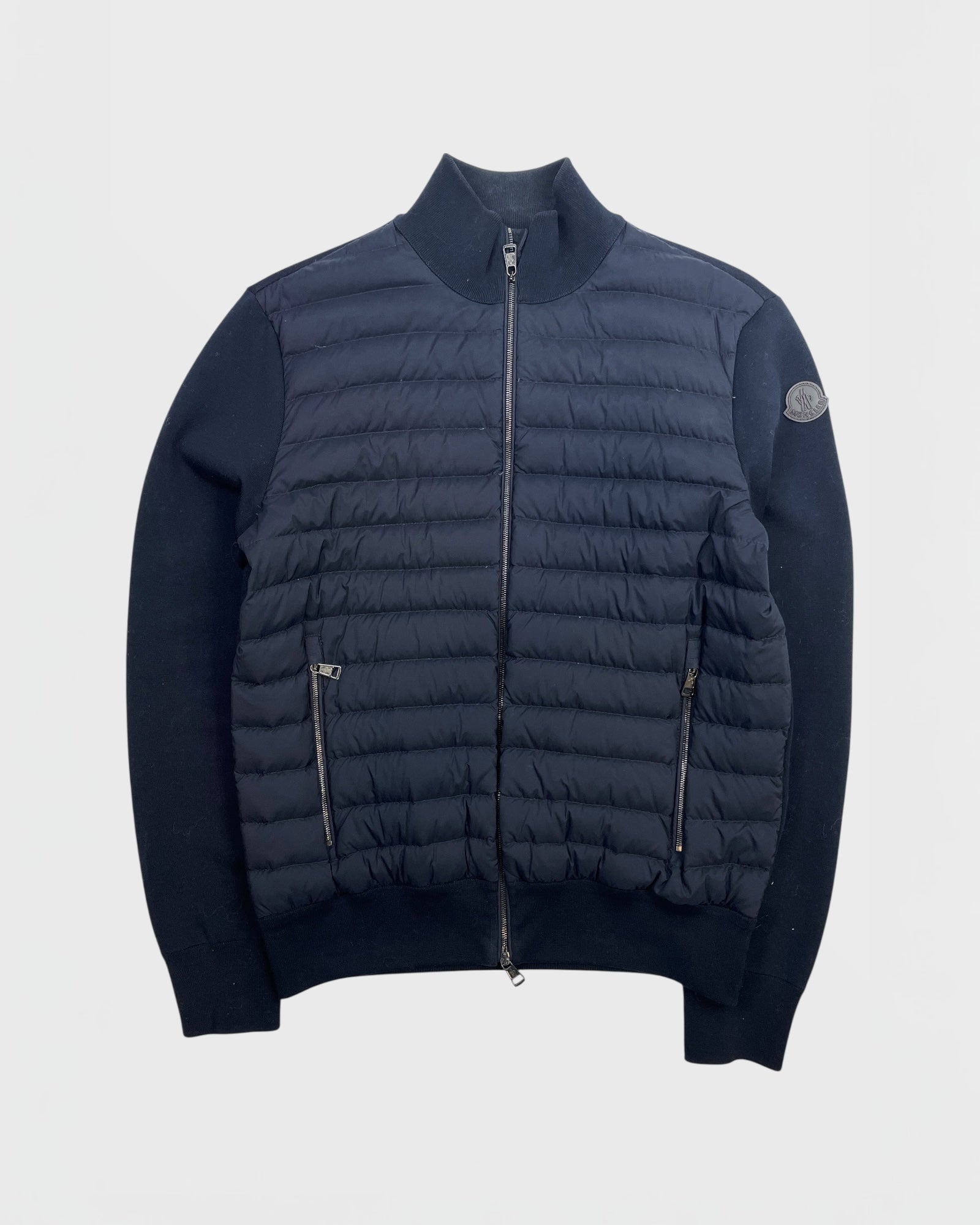 .Moncler veste bi-matière cardigan