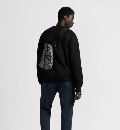 Sac Saddle Noir et Beige