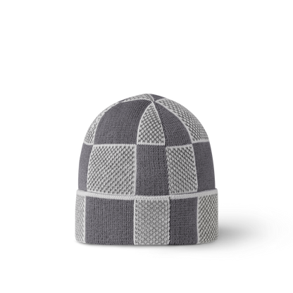Bonnet et Écharpe Damier Heritage Gris