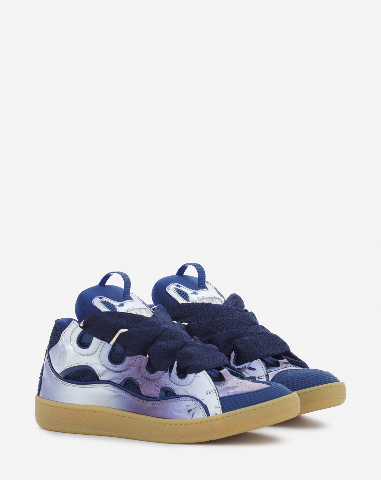 .LANVIN METALLIC CORNFLOWER