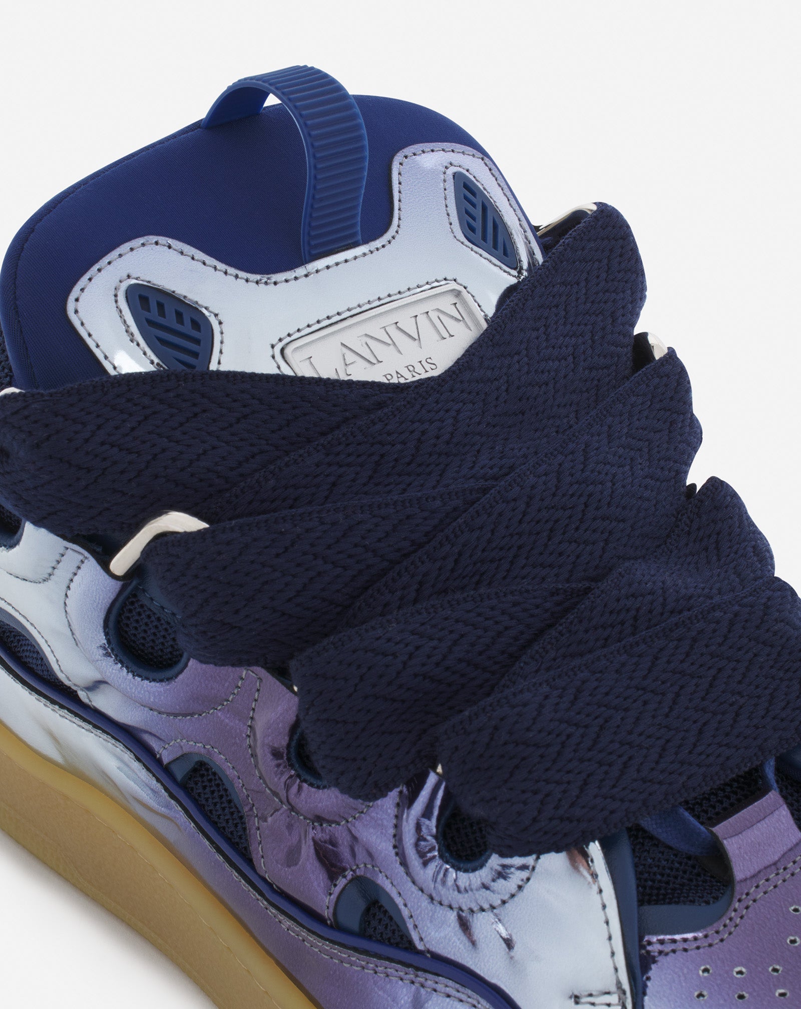 .LANVIN METALLIC CORNFLOWER