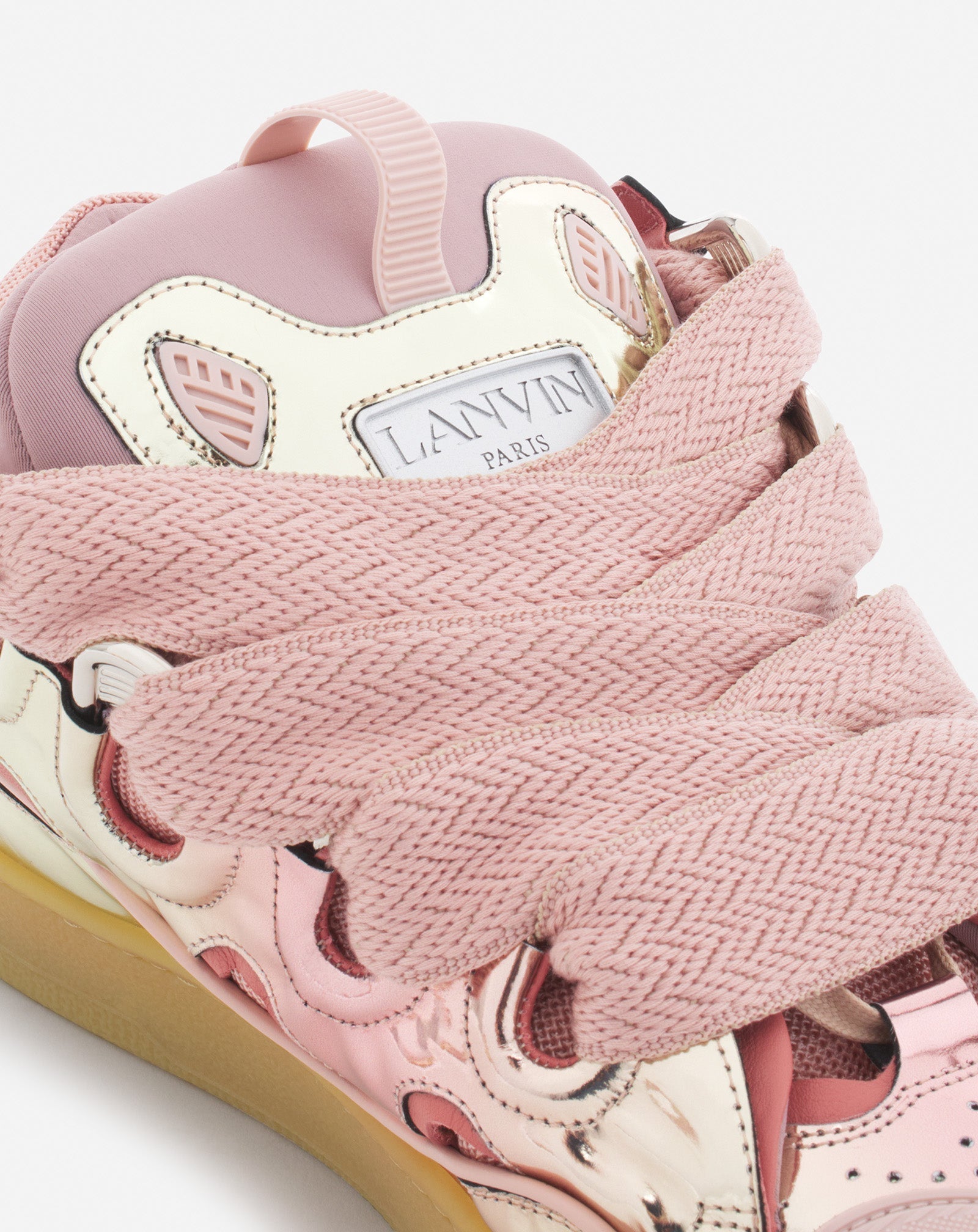 .Lanvin Curb in Metallic Pink