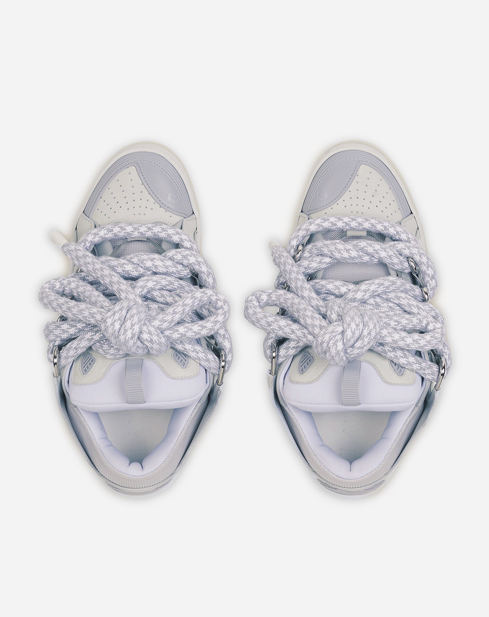 .LANVIN WITH SNAKE LACES BLANC