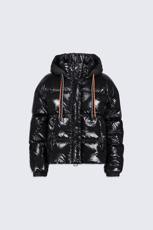 Doudoune courte brillante Lili Bright Black