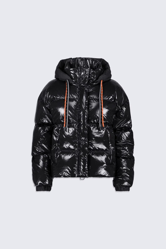 Doudoune courte brillante Lili Bright Black