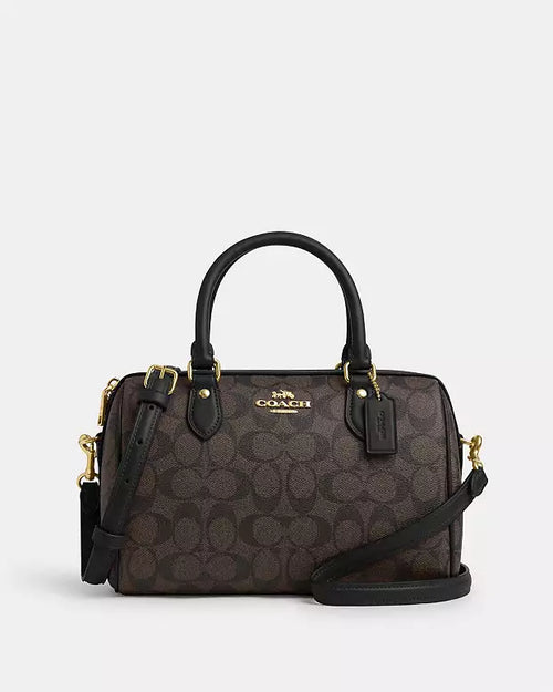 Sac Satchel Rowan en toile signature