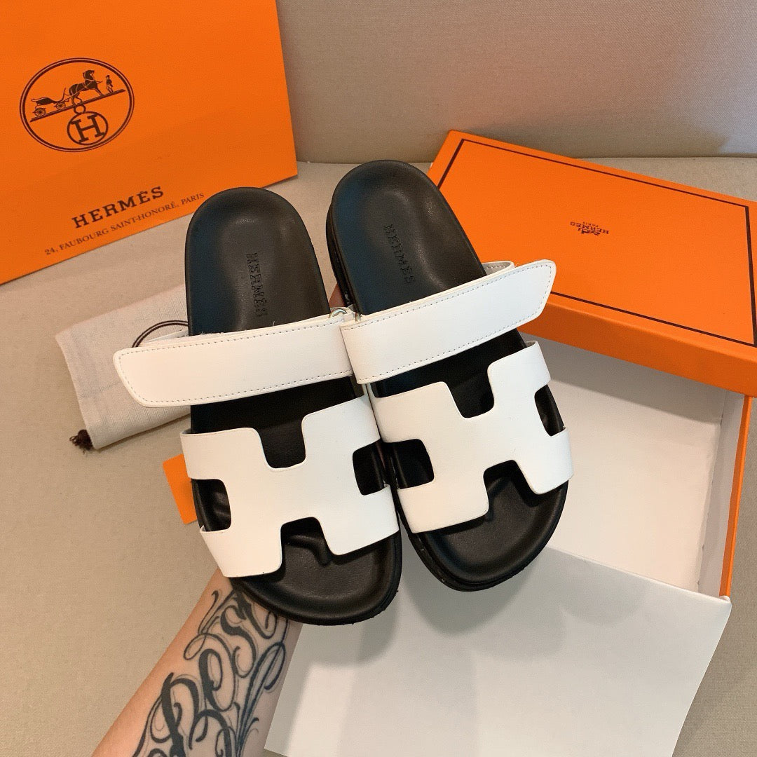 Hermes - Sandales Chypre Blanc