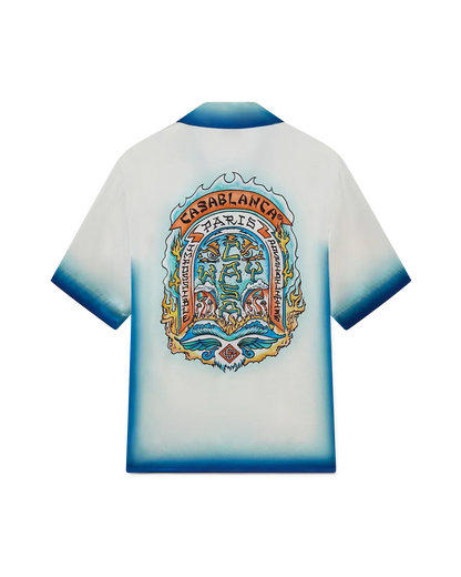 Casa Way Skate Short Sleeve Silk Shirt