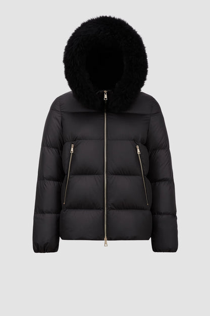 Doudoune courte a capuche Laichefur Moncler Noir
